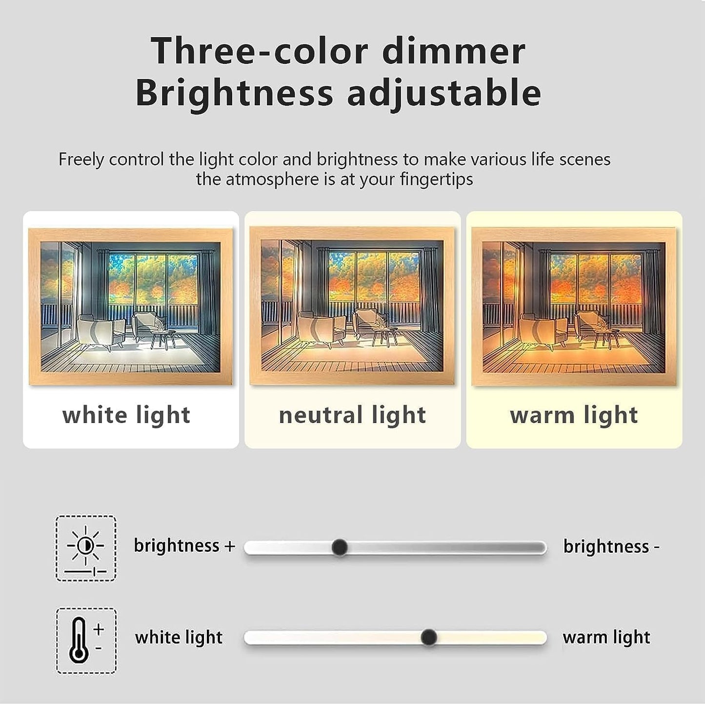 Scenic Lounge with a View – Light Up Frame