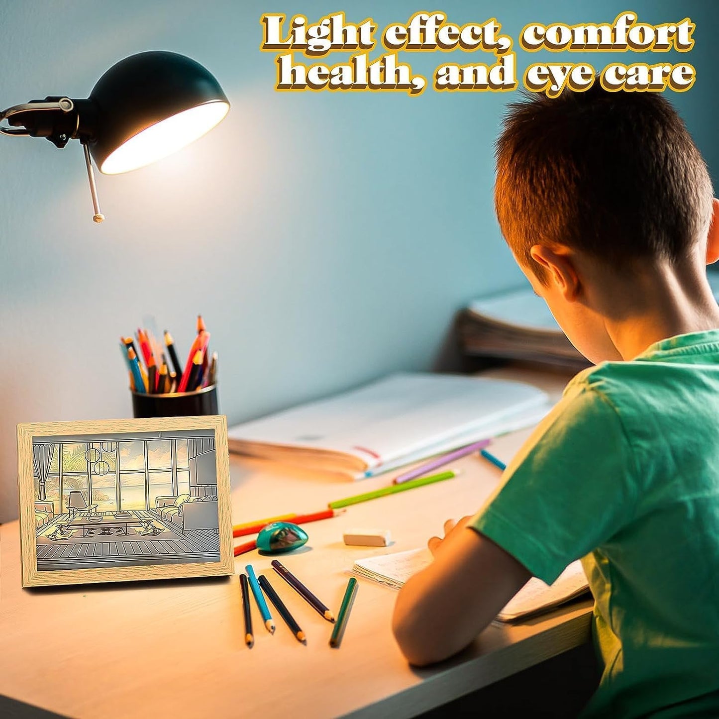Scenic Lounge with a View – Light Up Frame