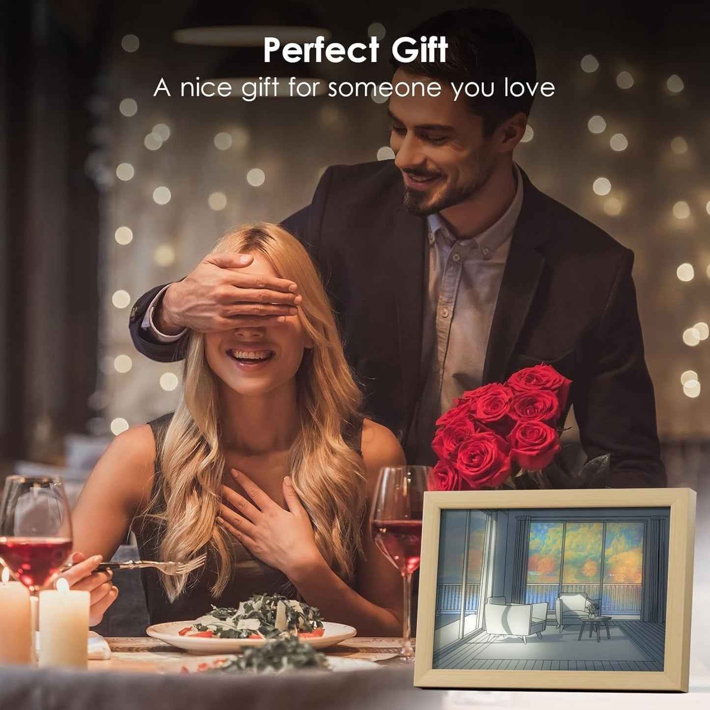 Scenic Lounge with a View – Light Up Frame
