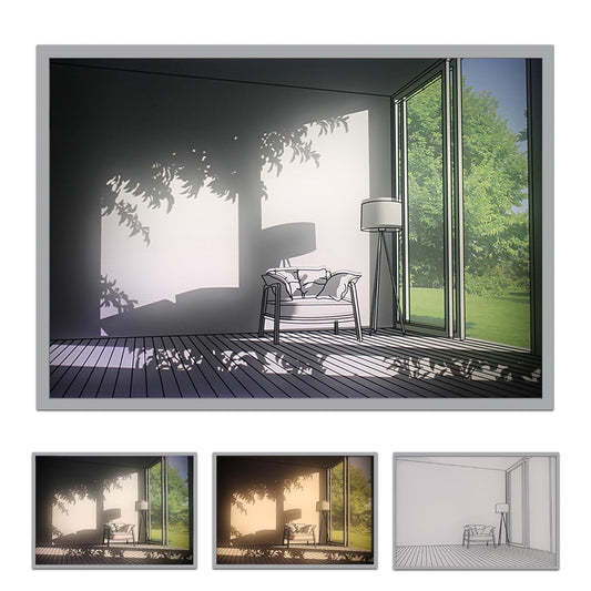 Cozy Corner Light Art – Modern Glow Frame