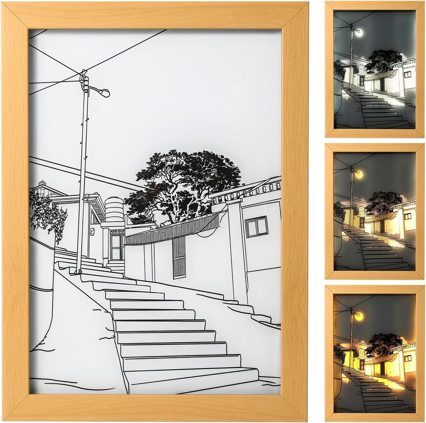 Streetlight Serenity – GlowTales LED Painting