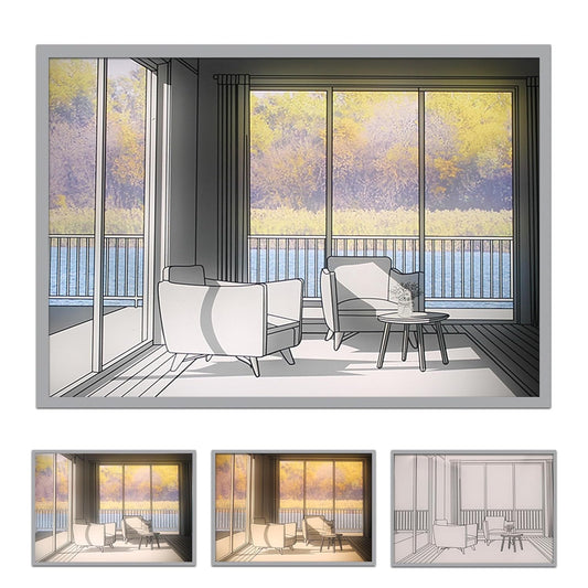 Lakeside Lounge – LED Glow Frame