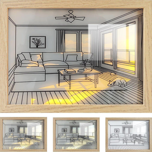 Dog at Sunset – Cozy LED Home Decor