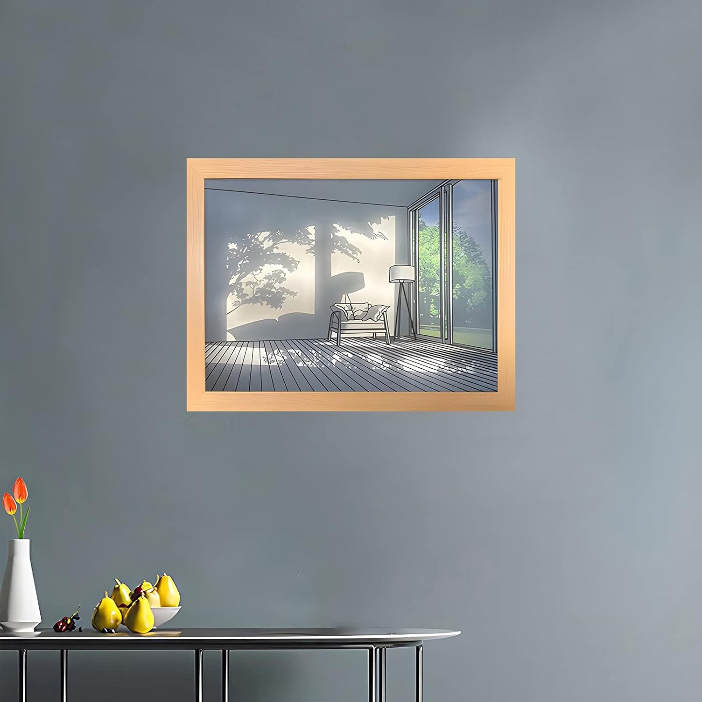 Cozy Corner Light Art – Modern Glow Frame