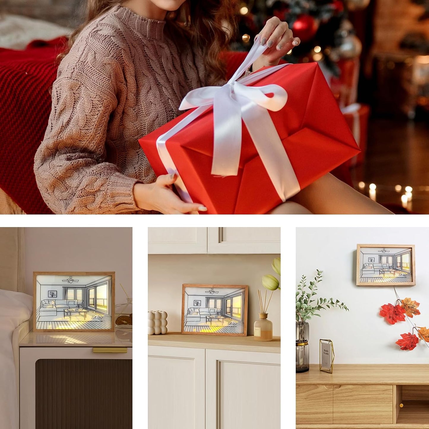 Dog at Sunset – Cozy LED Home Decor