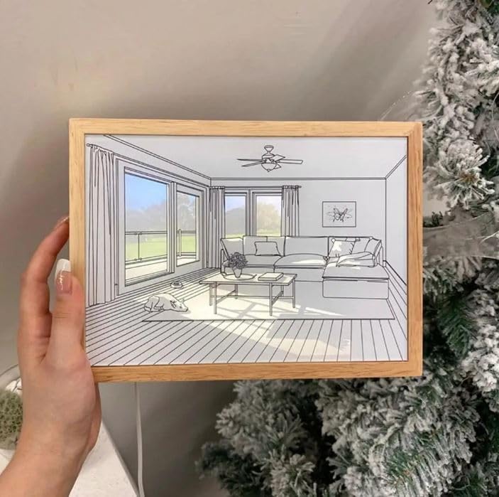 Scenic Lounge with a View – Light Up Frame
