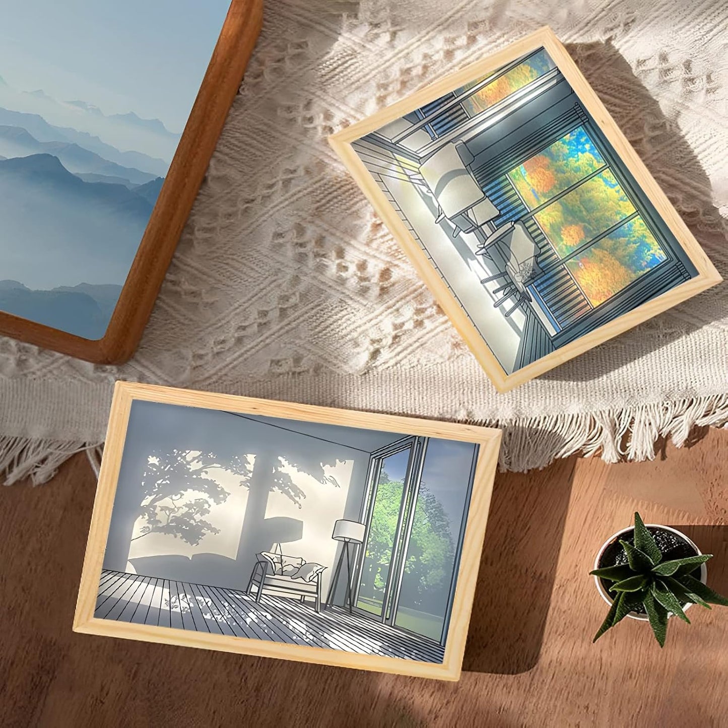 Cozy Corner Light Art – Modern Glow Frame