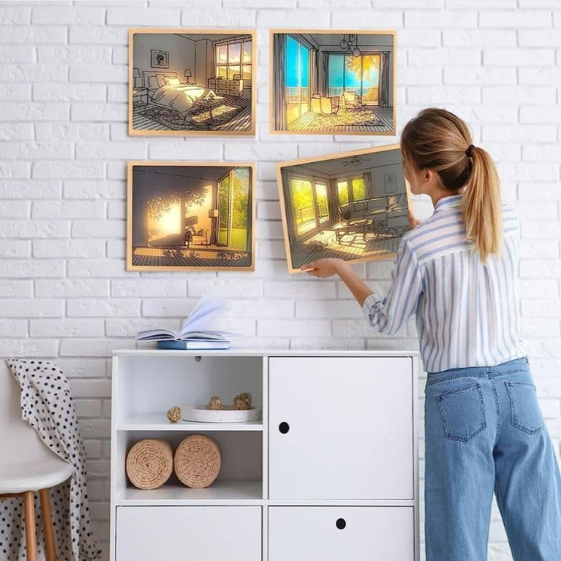 Scenic Lounge with a View – Light Up Frame